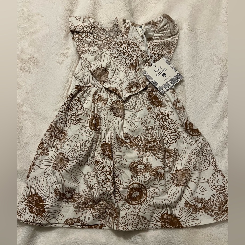 NWT Kate Quinn sunflower dress 12-18 months